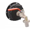 Kran metalowy 3/4 " + Nakrętka 10 cm na zbiornik 1000L