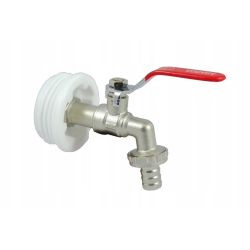 Metalowy Kran 1/2 cala z korkiem do beczki 70mm