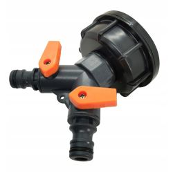 Rozdzielacz do wody z dwoma zaworami