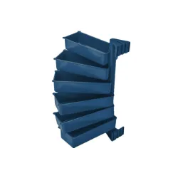 EKO PIVOT ( 6 PÓŁEK) - pojemniki obrotowe, wysokość zestawu 5 pojemników: 36 cm