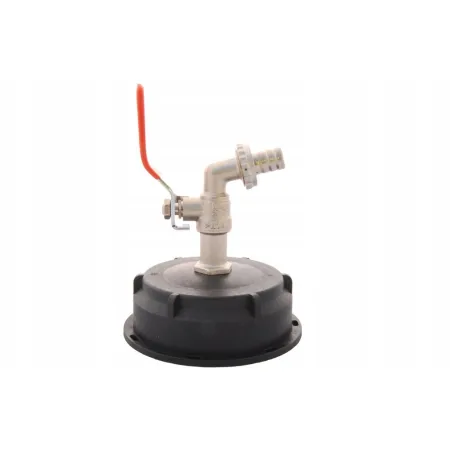 Kran metalowy 1/2 cala z nakrętką 10 cm