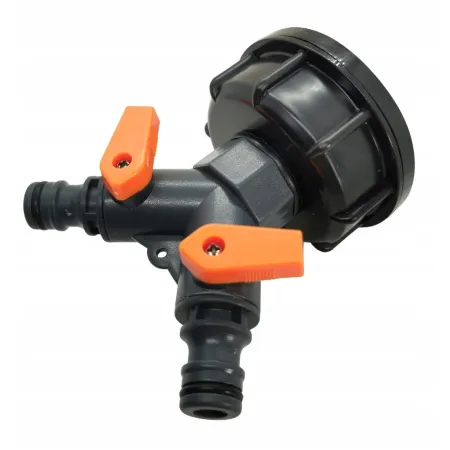 Rozdzielacz do wody z dwoma zaworami