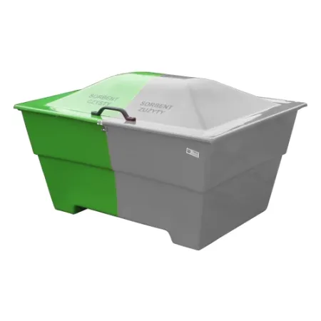 POJEMNIK dwudzielny na sorbent i odpady niebezpieczne 450l