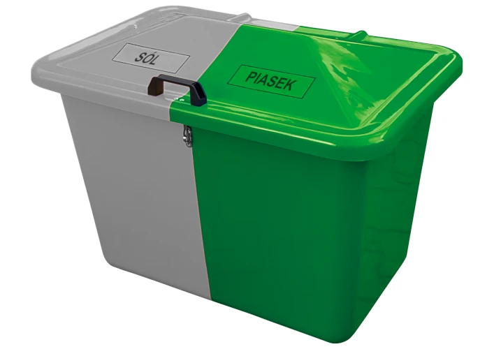 Pojemnik na piasek i sól dwudzielna skrzynia 220L