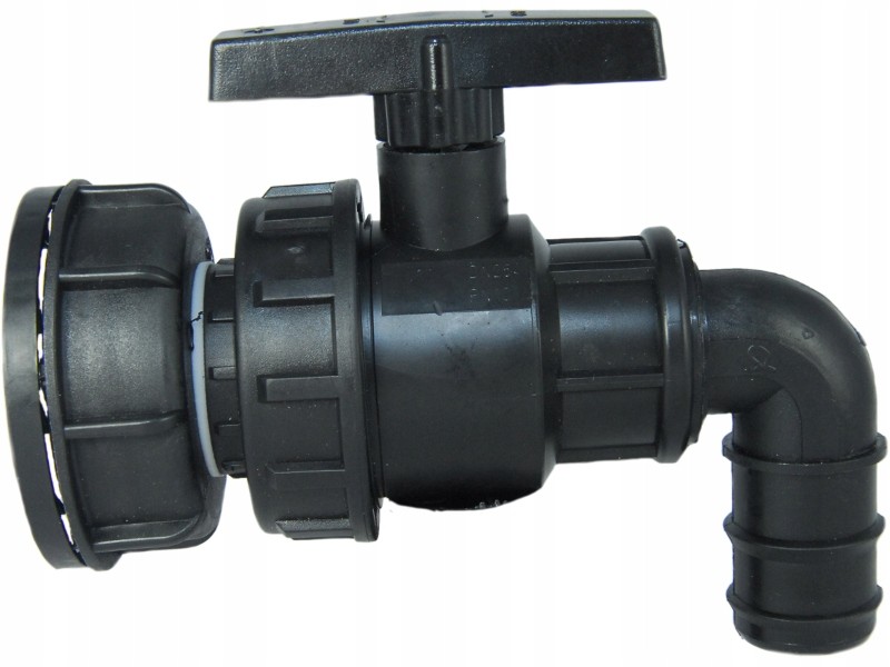 Zawór Czerpalny 1 cal - IBC ZBIORNIK 1000L CZARNY