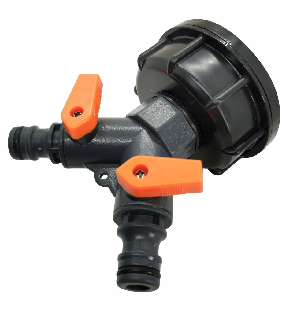 Rozdzielacz do wody z dwoma zaworami