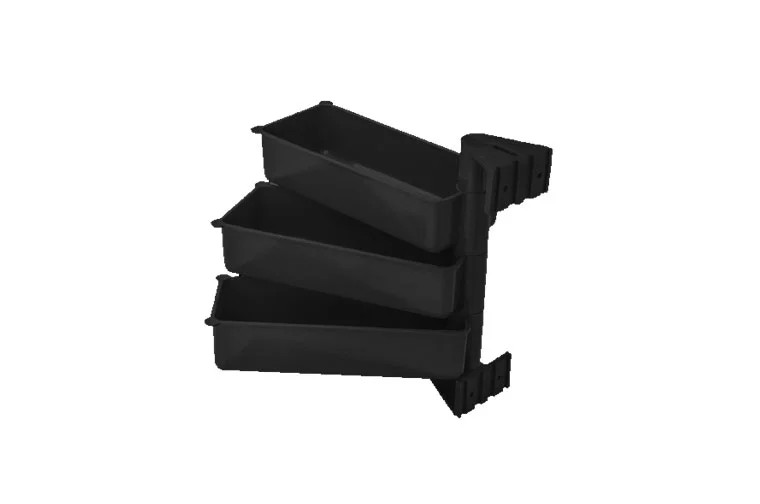 EKO PIVOT ( 3 PÓŁKI) - pojemniki obrotowe, wysokość zestawu 3 pojemników: 25 cm