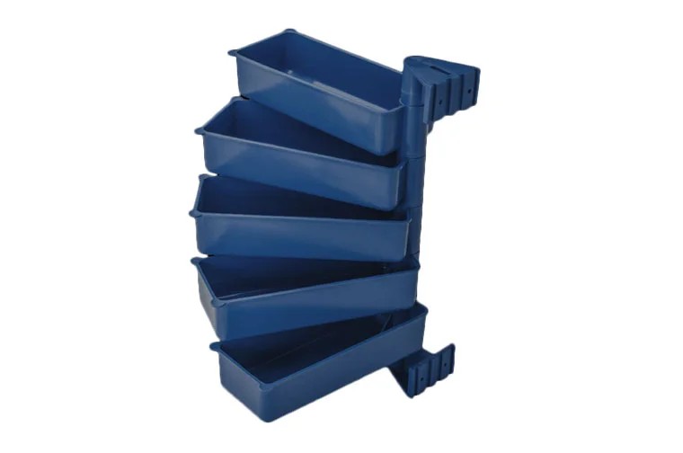 EKO PIVOT ( 5 PÓŁEK) -  pojemniki obrotowe, wysokość zestawu 5 pojemników: 36 cm