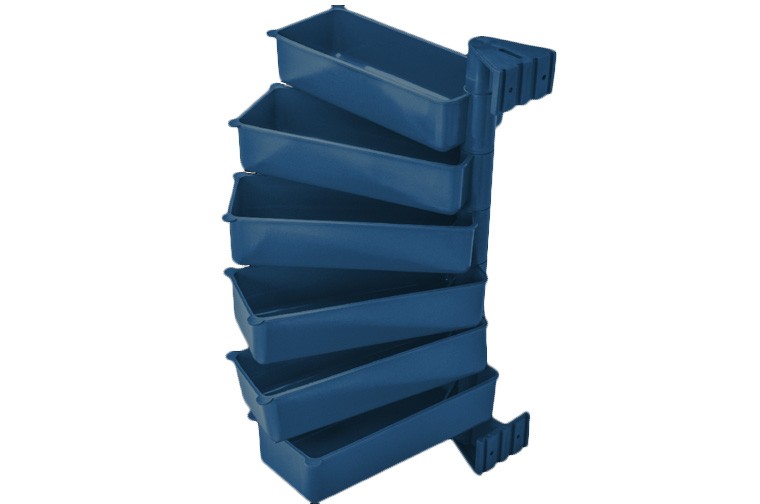 EKO PIVOT ( 6 PÓŁEK) - pojemniki obrotowe, wysokość zestawu 5 pojemników: 36 cm