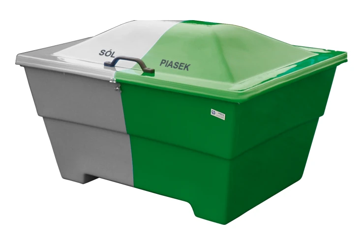 Pojemnik na piasek i sól dwudzielna skrzynia 450L