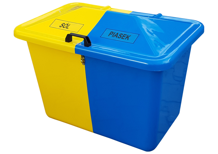 Pojemnik na piasek i sól dwudzielna skrzynia 220L